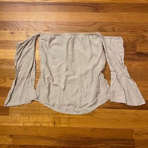 Off Shoulder Bell Sleeve Top